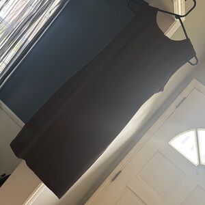 Calvin Klein Black Sleeveless Midi Shift Dress